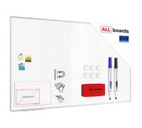 Allboards Whiteboard Dry Erase Magnetic Surface Aluminium Frame 200X120 Cm Premium Expo