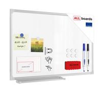 Allboards Whiteboard Dry Erase Magnetic Surface Aluminium Frame 60X40 Cm Classic A7