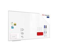 ALLboards Whiteboard with Aluminium Frame 180x90cm, Magnetic Board Dry Wipe Dry Erase