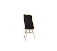 Allboards Wooden Beech Easel 145 Cm + Black Chalkboard 70X50 Cm Beech Wooden Frame