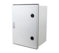 ALLBROX GRP Electrical Enclosure IP66, including GRP Backplate and Stainless Steel Mounting Brackets, Tough Box IK10, Wall Mounted Electrical Junction Box (400(H) x 300(W) x 200(D))