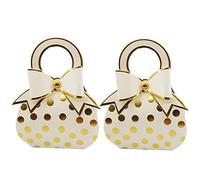 Allbusky 50PCS Paper Candy Boxes Treat Bags, Wedding Favour Boxes, Handbag Shape Party Gift Bags, Party Packs Decorations for Wedding Birthday Christmas