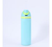 ALLC Bottle Stainless Steel Water Bottle 800ml with Straw and Lid Sports Insulated Metal Water Bottles with Handle (Blue)