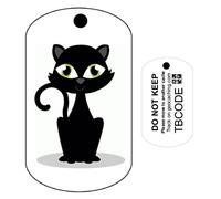 AllCachedUp Black Cat (Travel Bug) For Geocaching - Trackable Tag - Unactivated