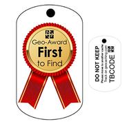 AllCachedUp First to Find FTF Geocaching Trackable TAG - Trackable just like a Travel Bug