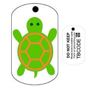 AllCachedUp Green Sea Turtle (Travel Bug) For Geocaching - Trackable Tag - Unactivated