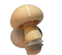 AllCachedUp Realistic Mushroom Geocache Nano Tube Container Logged Ready to Hide Waterproof (Large Button)