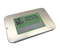 AllCachedUp Slide Top Tin Key Safe Geocache container Ready to Hide - Magnetic Option (NON MAGNETIC)
