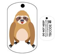 AllCachedUp The Sloth Trackable Tag Travel Track - Trackable just like a Travel Bug SLOTH