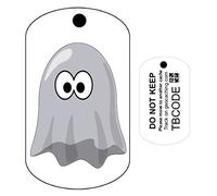 AllCachedUp Wooo the Ghost Travel Tag Travel Bug For Geocaching - Trackable Tag - Unactivated