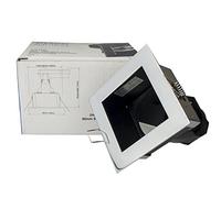 Allcam Click Lighting Fixed Downlight GU10 / GZ10 Recessed Fitting Downlighter Ceiling Square Spotlight 240V in Chrome Finish