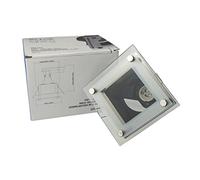 Allcam Click Lighting Fixed Downlight GU10 / GZ10 Recessed Fitting Downlighter Ceiling Square Spotlight 240V in Satin Chrome Finish