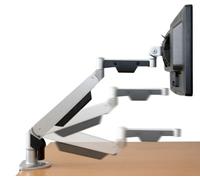 Allcam GSD110 Gas Spring Desk Mount LCD Monitor Stand w/vesa bracket & monitor arm: free up/down & left/right motion