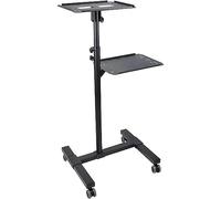Allcam PTS08 Mobile Projector Stand/ Height Adjustable Projector Trolley with Laptop Shelf