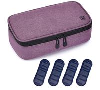 ALLCAMP Diabetic Cool Bag for Insulin, Syringes, Injections and Medications + 4 Ice Packs