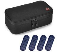 ALLCAMP Insulin Cooler Travel Case, Portable Insulin Cooler for Diabetics, with 4 Cool Bag Small, Insulated Lining and Pen Compartment (Black)