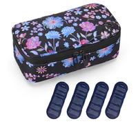 ALLCAMP Insulin Cooler Travel Case, Portable Insulin Cooler for Diabetics, with 4 Cool Bag Small, Insulated Lining and Pen Compartment (Purple)