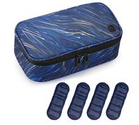 ALLCAMP Insulin Cooler Travel Case, Portable Insulin Cooler for Diabetics, with 4 Cool Bag Small, Insulated Lining and Pen Compartment (Blue)