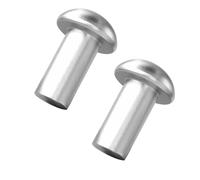 ALLCLEAN 3/16" Diameter X 3/8" Length Solid Aluminum Brazier Head Rivets,Aluminum Boat Rivets,Round/Dome Head Rivet,Pack of 150