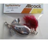 Allcock 2" Colorado Silver Copper Spoon Salmon Pike Lure