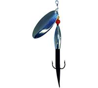 Allcock Flying Bullet 20g Black/Silver - Premium Spinning Lure for Salmon - Smooth Blade Rotation - Ideal for Rivers & Fast Water
