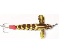 Allcock Metal Devon Minnow Diamond/Dimpled Body 2 Inch**4 Colours**Salmon Trout Pike Perch Predator Lure (TS (Tiger Stripe))
