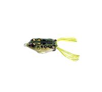 Allcock Weedless Double Hook Frog Fishing Lure - 12g Soft Frog Surface Lure for Pike & Predators - Weedless Design for Lily Pads & Heavy Cover - Popping/Splashing Topwater Green