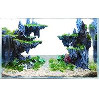 Allcolor Fish Tank Decor Rocks.Aquarium Decoration Model.Easy and Quick Solution for Aquascaping.(Sky City)