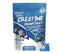 Allcoovita Creatine Monohydrate Gummy Complex For Men & Women - 120 Advanced Formula Gummies, L-Taurine + Vitamin B12 To Strengthen Muscles, Build Muscles, Increase