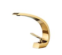 AllCopper Rose Gold Bathroom Faucet SingleHole Hot & Cold Washbasin Tap Large Elbow Design UnderCounter Basin Sink Mixer Luxury Home Upgrade.