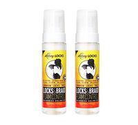 AllDay Locks Braid Foam | Long Lasting Mousse for Style & Shine | No Frizz or Fraying | Moisturizes & Seals Braids, Locks, Twists, Cornrows | 8 oz, 2-pack