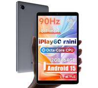 ALLDOCUBE Android 15 Tablet, 8.68" iPlay 60 Mini Tab, 90Hz, 400Nits, Unisoc T606, 800×1340HD, Widewine L1, Dual Speakers & 4G LTE & WiFi, BT 5.0, GPS, 4000mAh, 12GB+64GB(512GB TF)