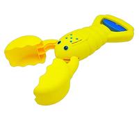 alldoro 63034 Toy Snapper, Catcher in Crab Design, Hand Beach & Sandpit, Shovel for Children from 3 Years, Sand Excavator Yellow