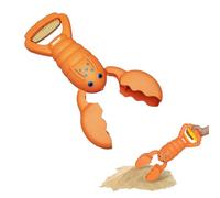 alldoro 63172 - Sand Snapper Ecofriendly - One Handed Crab Design Plastic Wheat Straw Excavator - 1 x Orange, 34 cm Long