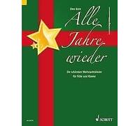 Alle Jahre wieder Flute and Piano Book [Softcover] Schott Music