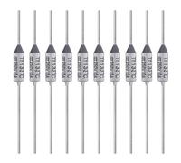 ALLECIN 10PCS Thermal Fuse 133 Degrees Celsius 10A 250V AEC133E Temperature Fuses Cutoffs 10Amp 250Volt 133℃ Fusible