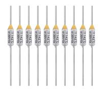 ALLECIN 10PCS Thermal Fuse 142 Degrees Celsius 10A 250V AEC142E Temperature Fuses Cutoffs 10Amp 250Volt 142℃ Fusible
