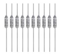 ALLECIN 10PCS Thermal Fuse 157 Degrees Celsius 10A 250V AEC157E Temperature Fuses Cutoffs 10Amp 250Volt 157℃ Fusible