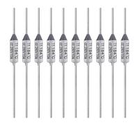 ALLECIN 10PCS Thermal Fuse 184 Degrees Celsius 10A 250V AEC184E Temperature Fuses Cutoffs 10Amp 250Volt 184℃ Fusible