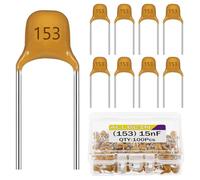 ALLECIN 15nF 153 Ceramic Capacitors 15 nF Multilayer Monolithic Capacitor (Pack of 100Pcs)
