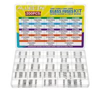 ALLECIN 21 Values Glass Fuses Fast Slow Blow Assorted Kit 5x20MM 6x30MM Quick Glass Fuse F 1A 2A 5A 10A 15A 20A Time Delay T 1 5 10 15 20 Amp Glasses Tube Fusible Set 250V 5x20 6x30 MM