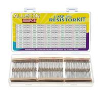 ALLECIN 50 Values 1/8W Resistor Kit From 1 Ohm to 1M Ohm 1/8 Watt 5% Carbon Film Resistors Assortment