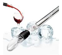 AllEco® Wine Cooling Stick with Pourer & Decanter - 3-in-1 Stainless Steel Wine Cooler Rod Wine Accessories, Bottle Cooler, Champagne Cooler - Gift for Men & Women - Garden Gadgets & Outdoor Lovers