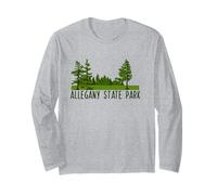 Allegany State Park Wilderness Forest Woods Camping Hiking Long Sleeve T-Shirt