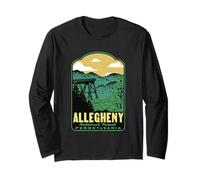 Allegheny National Forest Pennsylvania Retro Long Sleeve T-Shirt