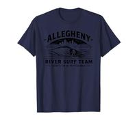 Allegheny River Surf Team Pittsburgh Funny Surfer 412 Love T-Shirt