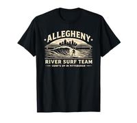 Allegheny River Surf Team Pittsburgh Funny Surfer 412 Love T-Shirt