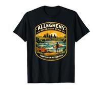 Allegheny River Surf Team Pittsburgh Funny Surfer 412 Love T-Shirt