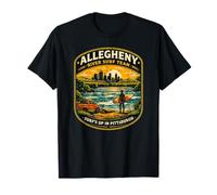 Allegheny River Surf Team Pittsburgh Funny Surfer 412 Love T-Shirt