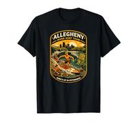 Allegheny River Surf Team Pittsburgh Funny Surfer 412 Love T-Shirt